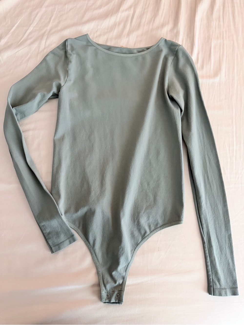 Free people sage green seamless bodysuit Xs/s nwot